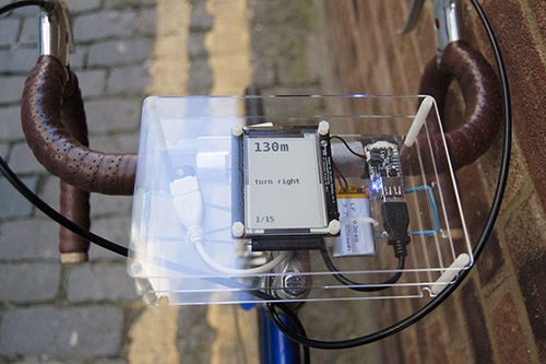 We built a prototype for Good Urban Co. to test some ideas they had about cycling navigation. The goal was to build some hardware to help them understand the concept and its constraints.